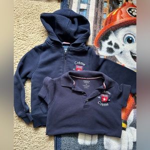 Creme de la Creme uniform. Polo and hoodie